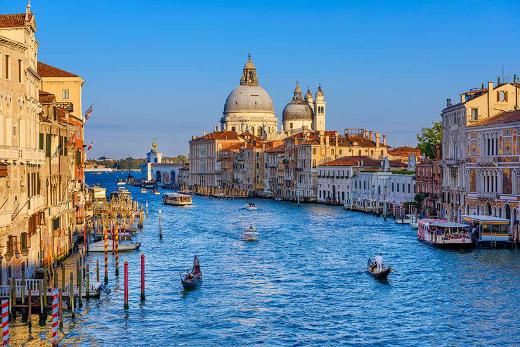 grand canal à venise, en italie